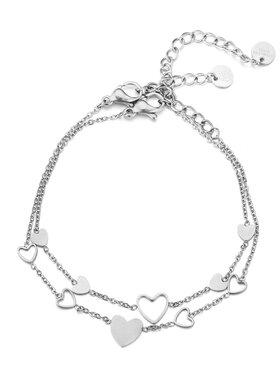 Silver Lover Hearts Bracelets