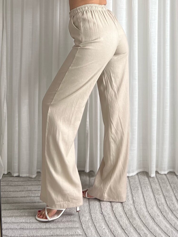 Joa Linen Trousers / Beige