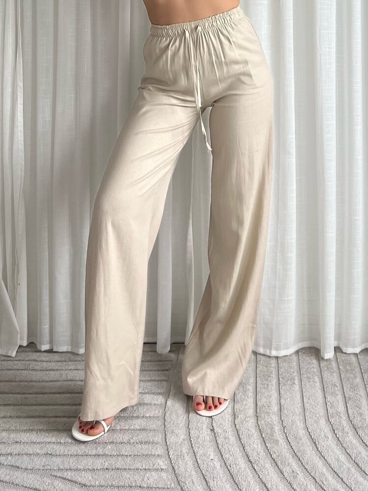 Joa Linen Trousers / Beige