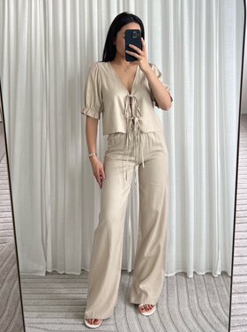 Joa Linen Trousers / Beige