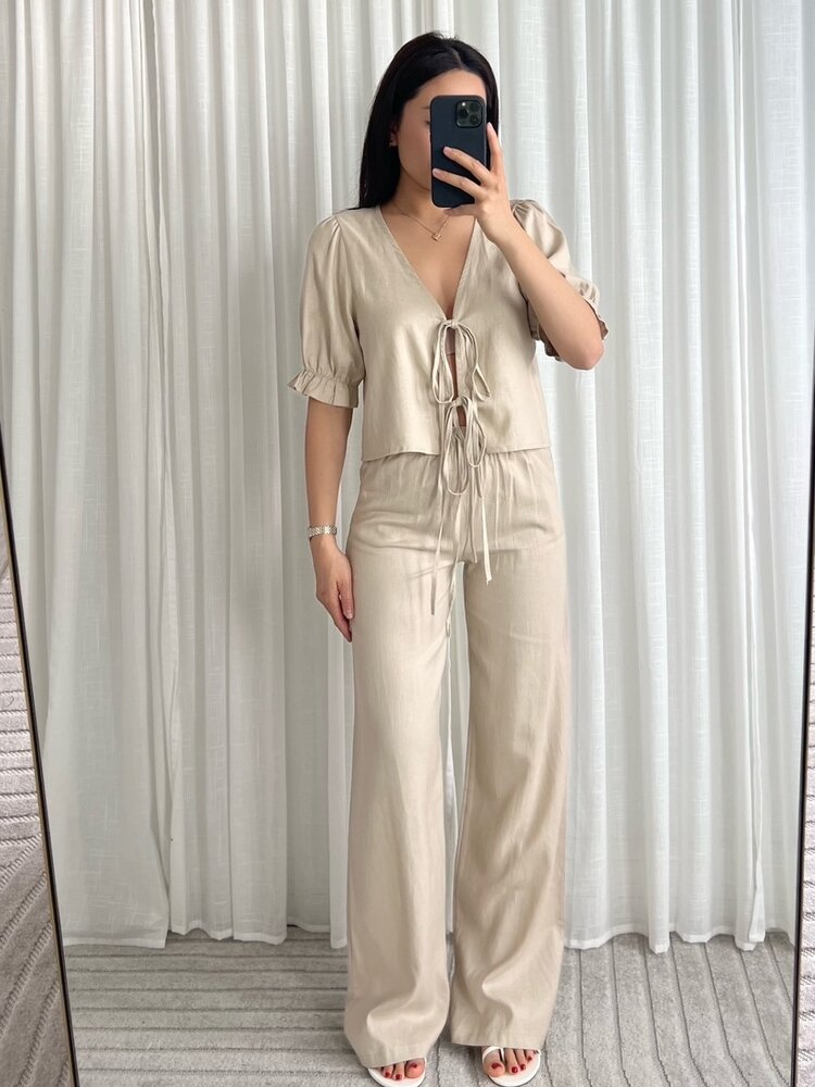 Joa Linen Trousers / Beige