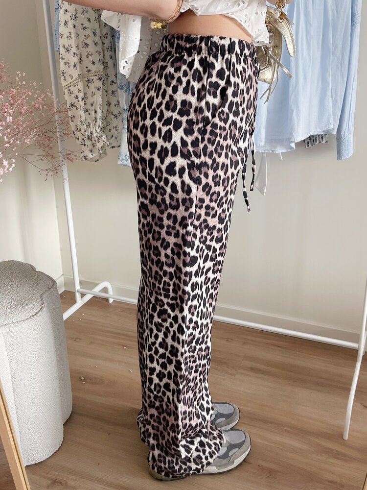 Jojo Leopard Loose Fit Trousers