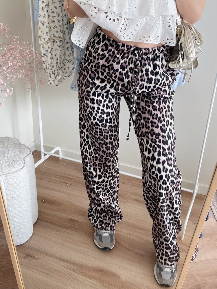 Jojo Leopard Loose Fit Trousers