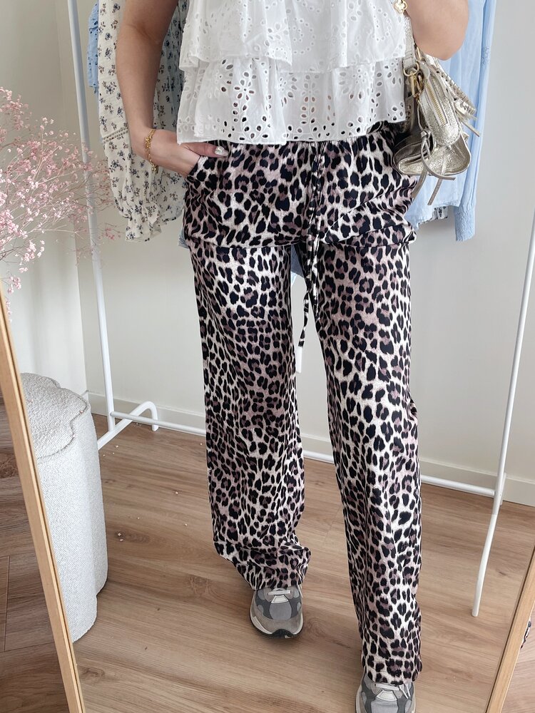 Jojo Leopard Loose Fit Trousers