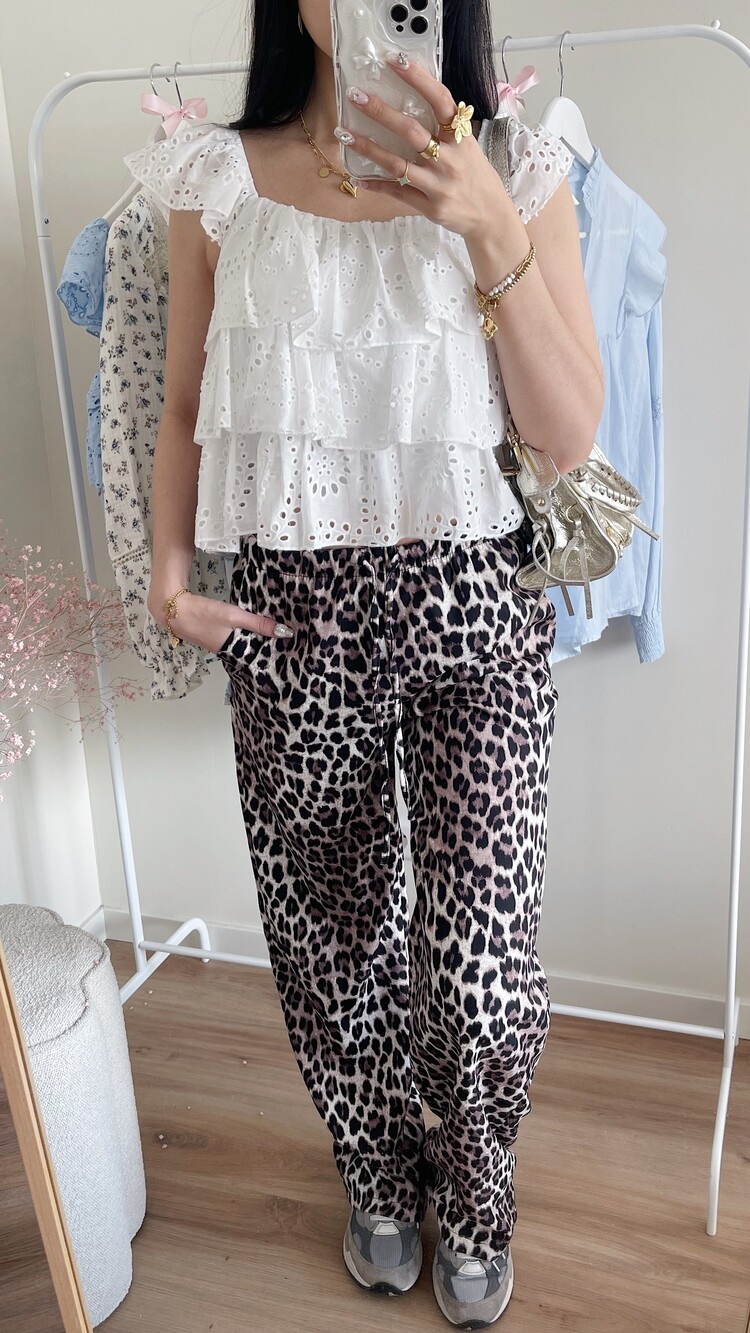Jojo Leopard Loose Fit Trousers