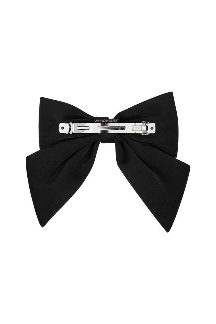 Amelia Hair Bow Clip / Black