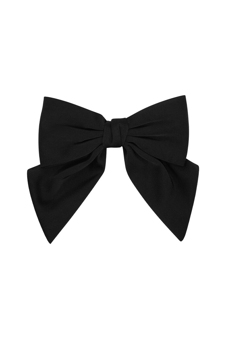 Amelia Hair Bow Clip / Black