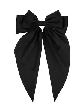 Jenna Hair Bow Clip / Black