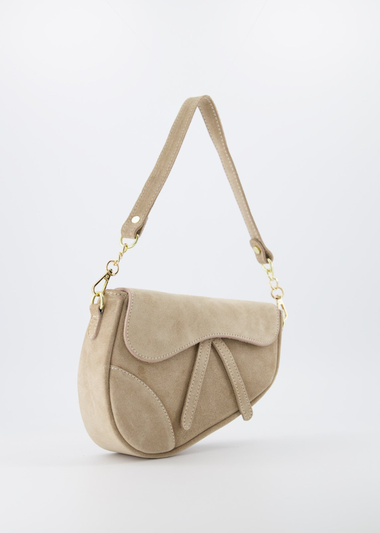 Lulu Moon Bag / Suede Sand
