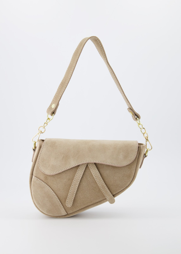 Lulu Moon Bag / Suede Sand