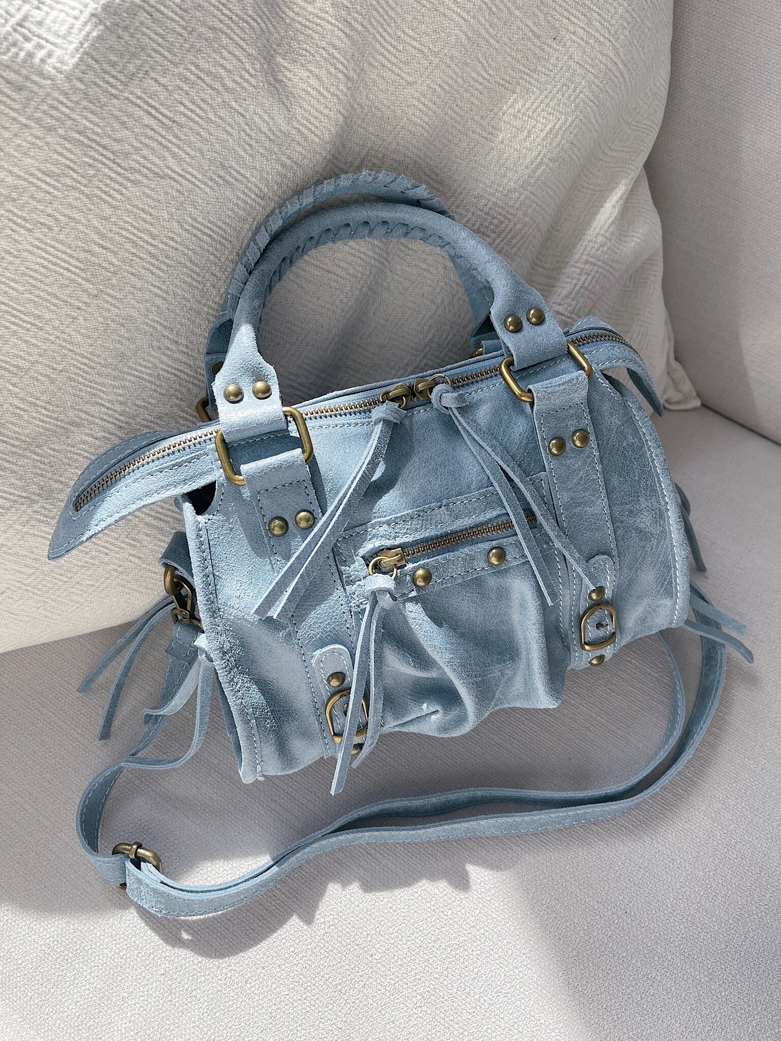 Nora City Studs Bag / Blue - Hello My Love