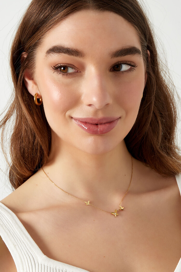 Gold Classic Little Butterfly Necklace