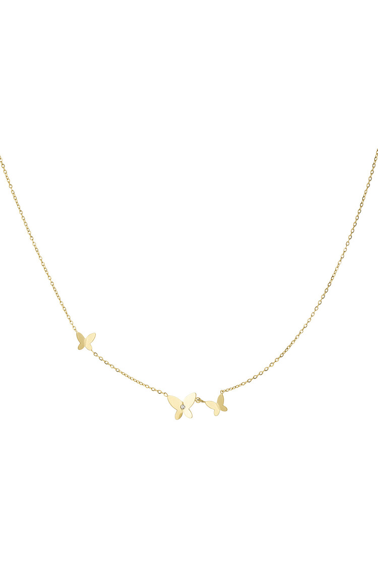 Gold Classic Little Butterfly Necklace