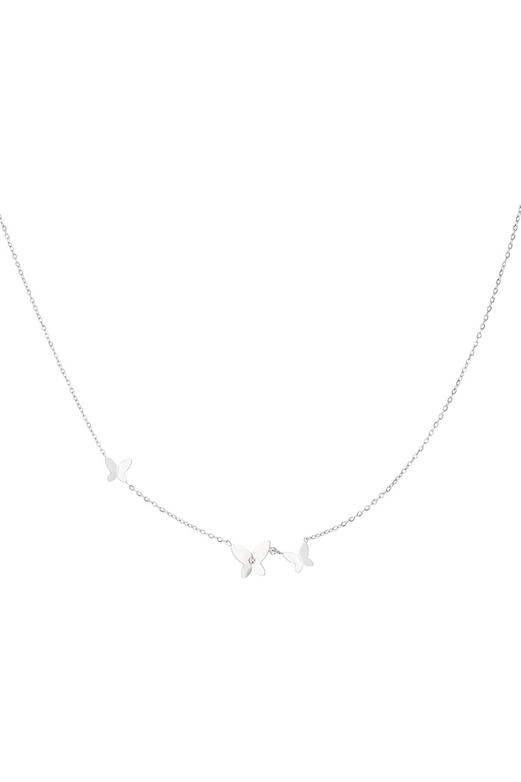 Silver Classic Little Butterfly Necklace