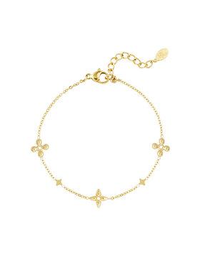 Gold Flower Party Bracelet