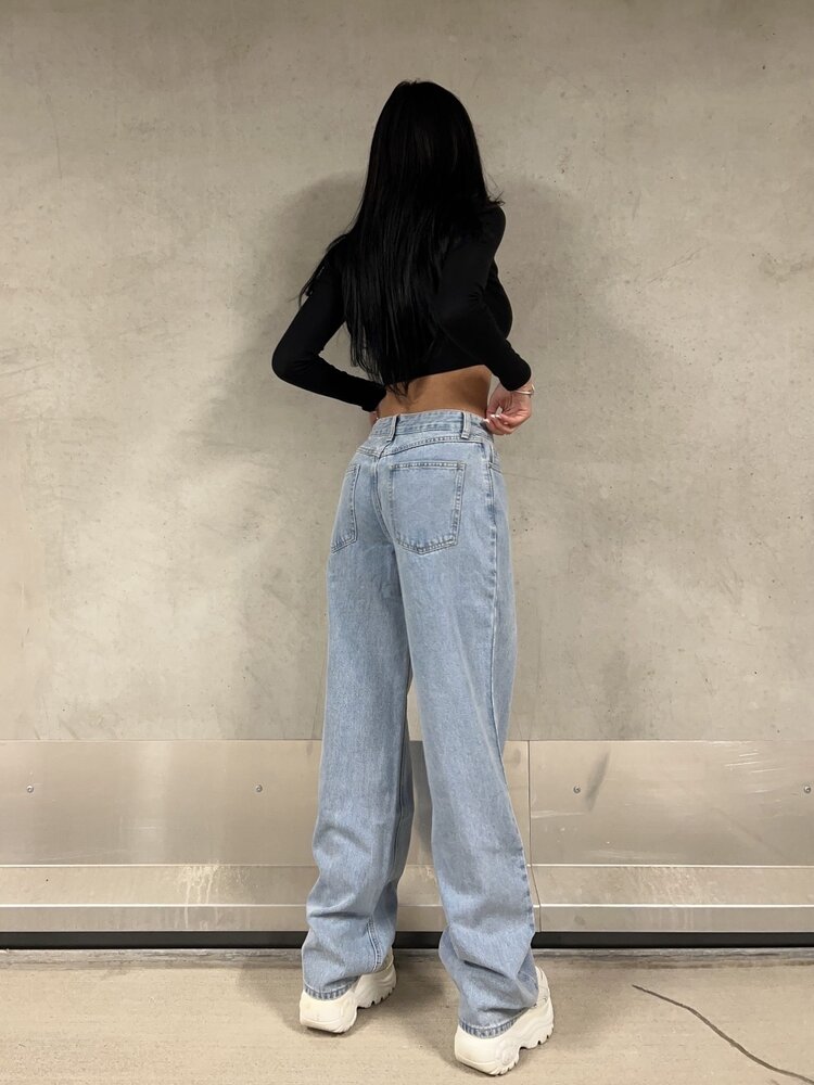 Mailey Wide Leg Jeans / Blue