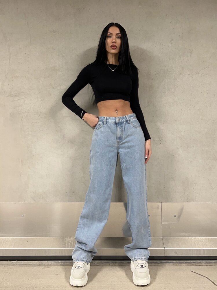 Mailey Wide Leg Jeans / Blue