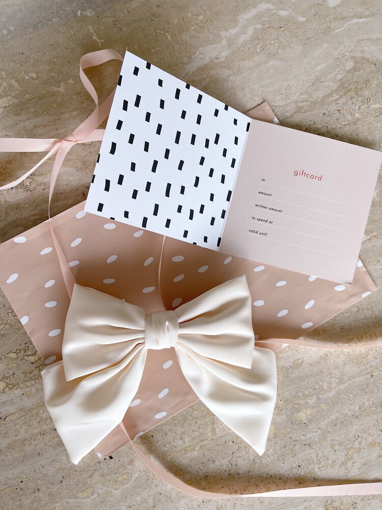 Gift card (+ gratis haarstrik)