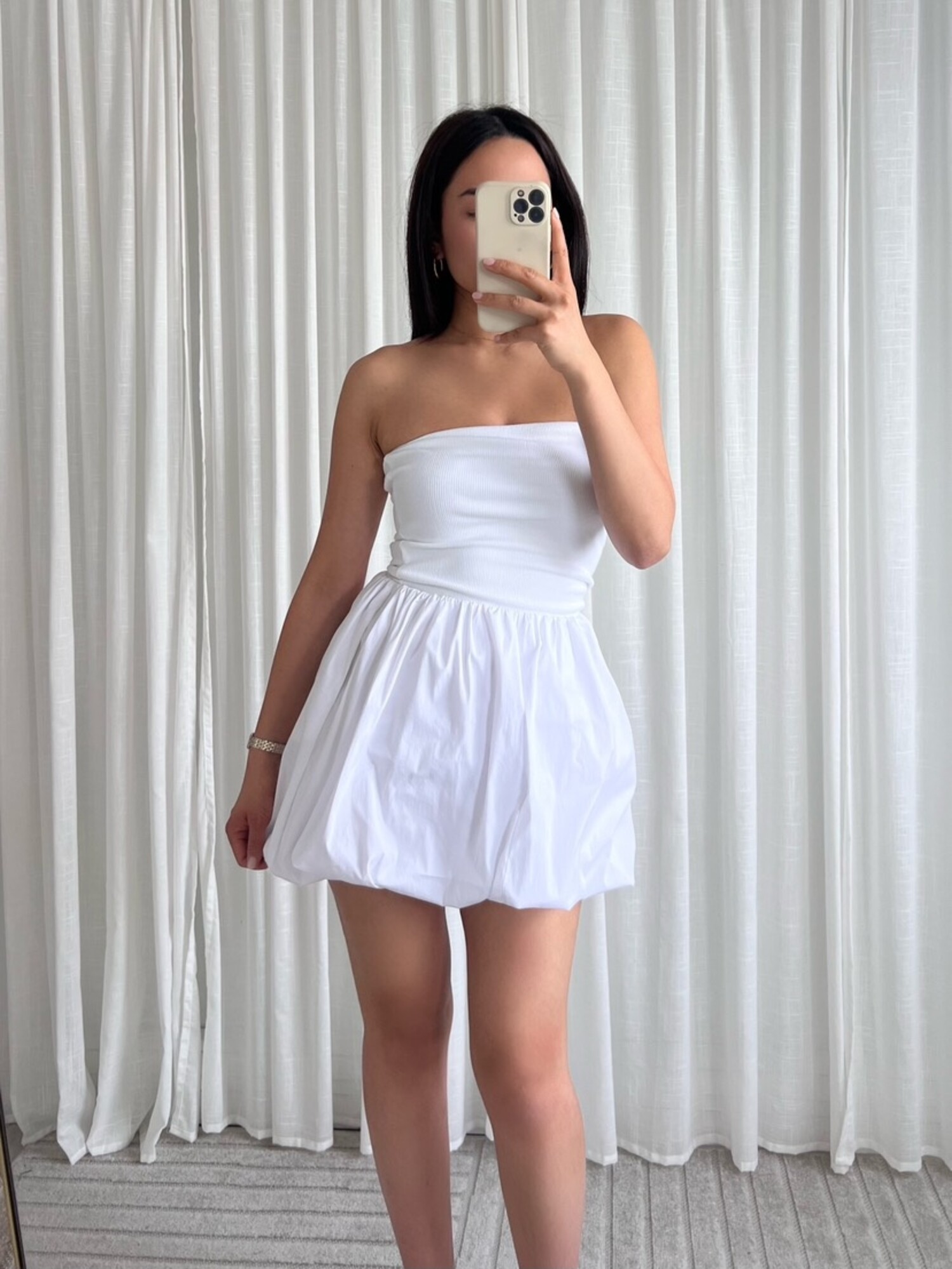 Yuri Balloon Skirt / White - Hello My Love Yuri Balloon Skirt / White - Hello My Love