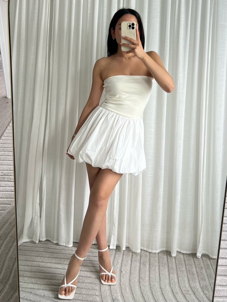 Miku Balloon Dress / Cream