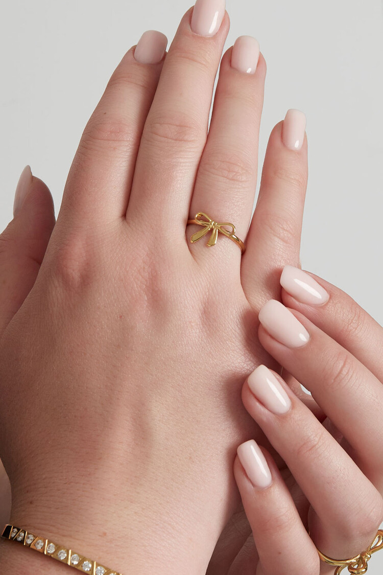 Gold Dreamy Bow Ring