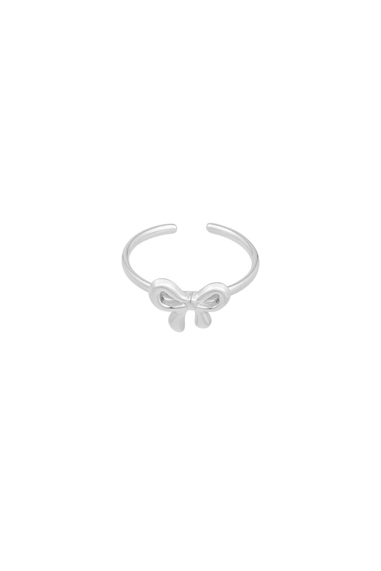 Silver Simple Bow Ring