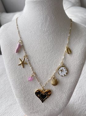 Gold 7 Mixed Charms Necklace / Type A2