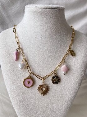 Gold 7 Mixed Charms Necklace / Type A5