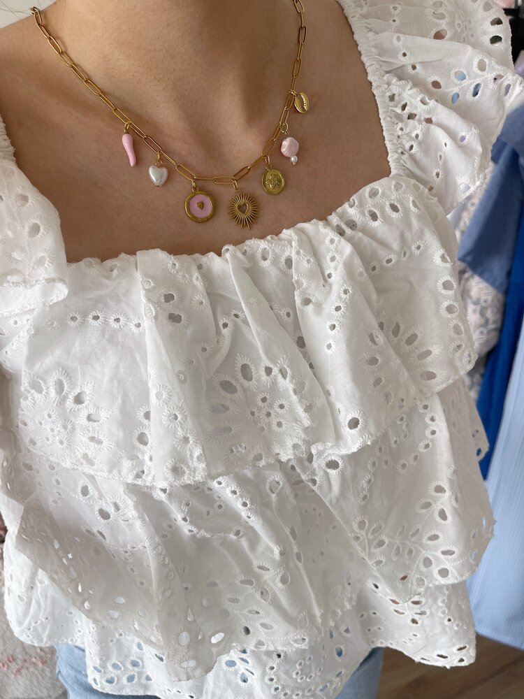 Gold 7 Mixed Charms Necklace / Type A5