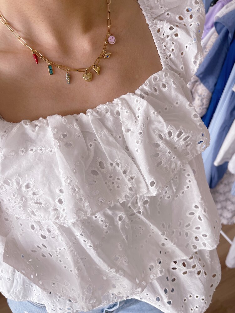 Gold Yoshi Mixed Charms Necklace