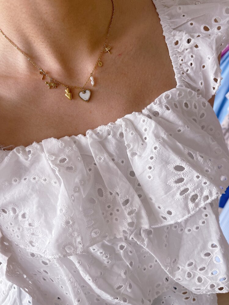 Gold Reimi Mixed Charms Necklace