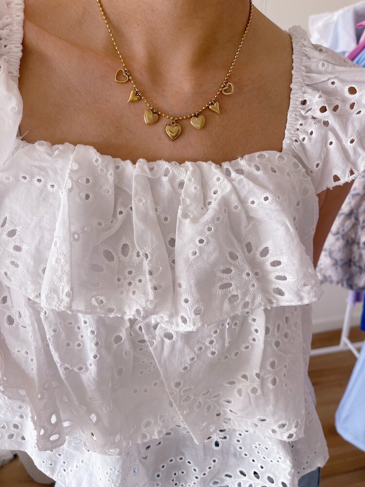 Gold Daiya Mixed Charms Necklace