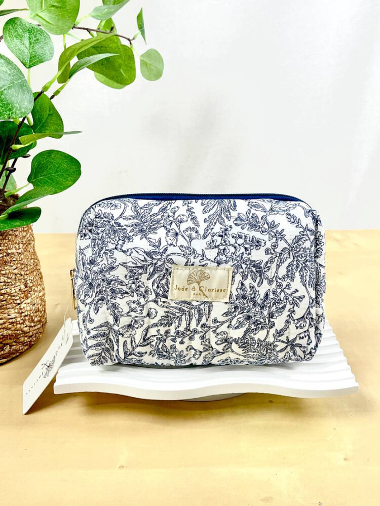 Fleur Flower Pouch / Blue