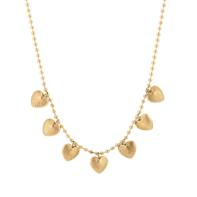 Gold Felia Mixed Charms Necklace