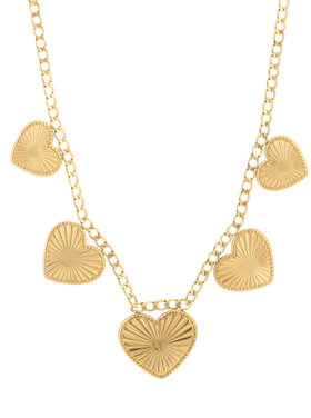 Gold Noura Mixed Charms Necklace