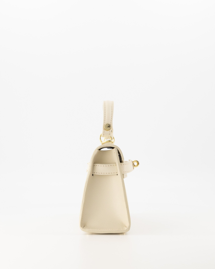 Janie Flap Cover Crossbody Bag / Ecru