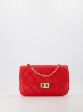 Naime Quilted Chain Bag / Red