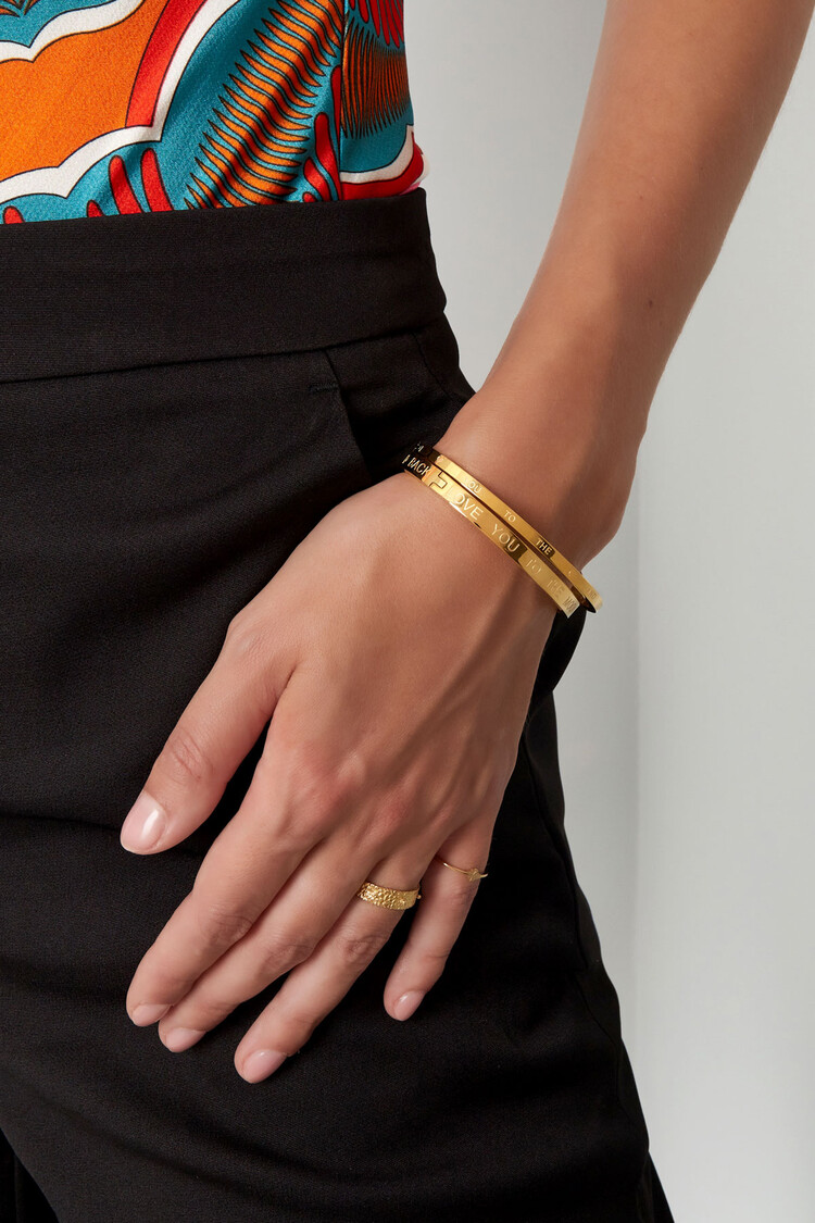 Gold To The Moon & Back Bangle Bracelet