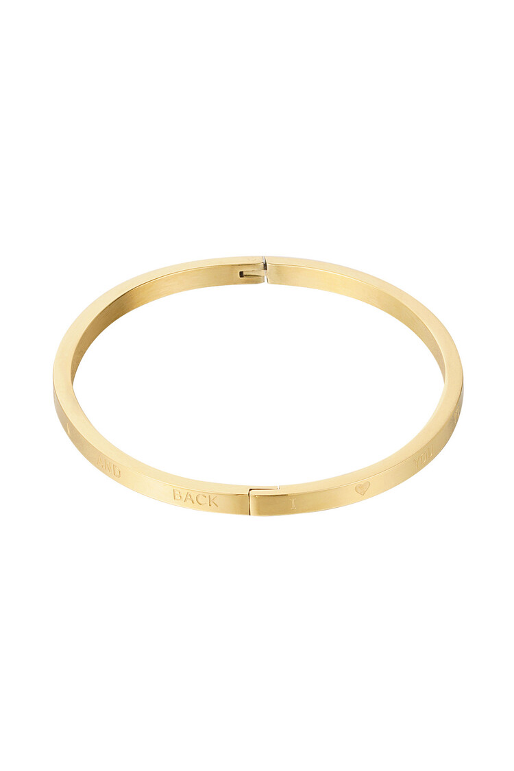 Gold To The Moon & Back Bangle Bracelet