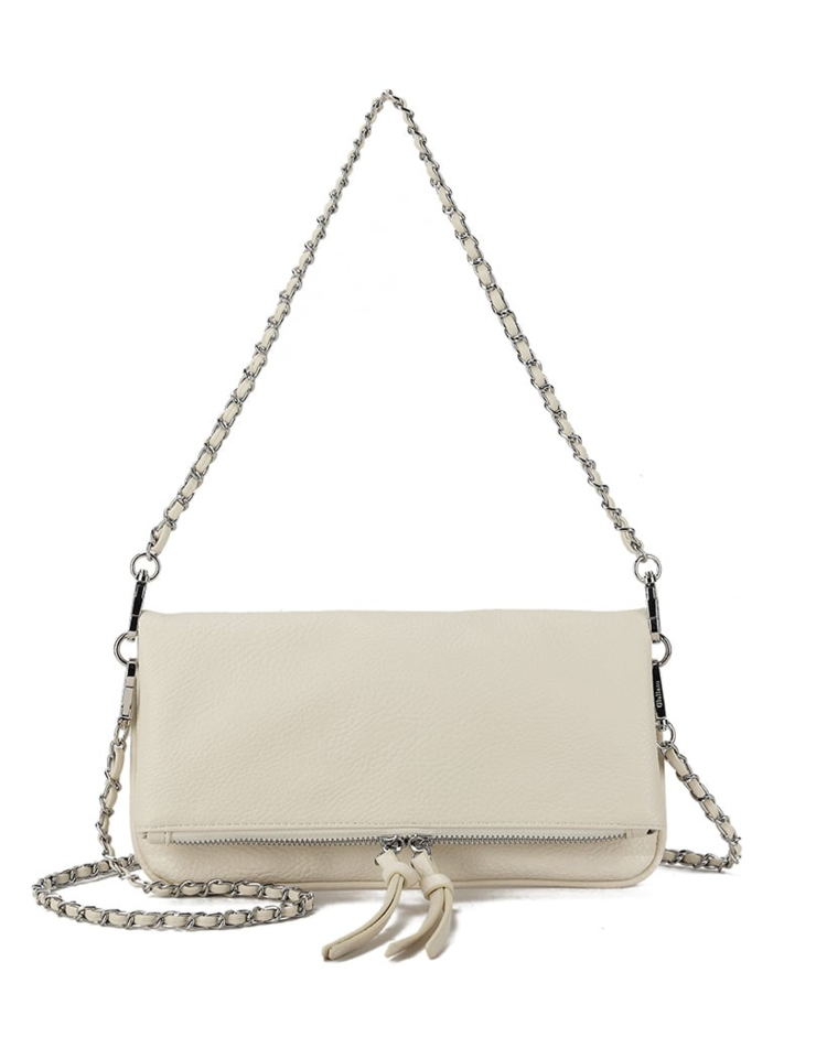 Clarissa Crossbody Chain Bag / Beige