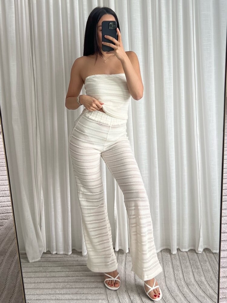 Ricca Crochet Tube Top / Cream