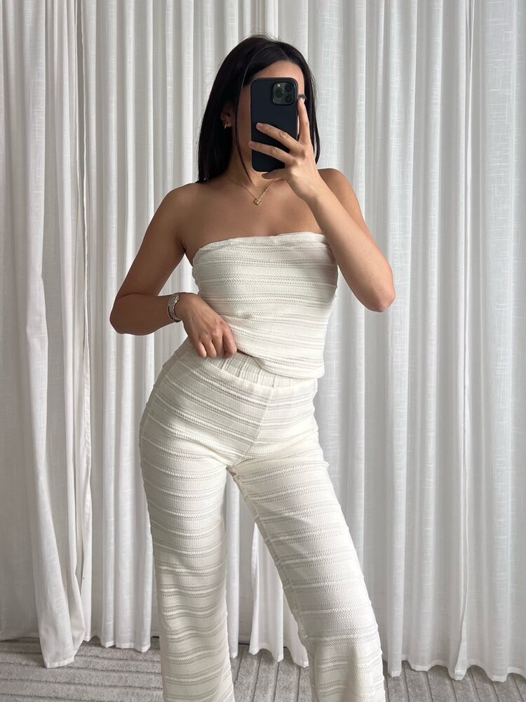 Ricca Crochet Tube Top / Cream