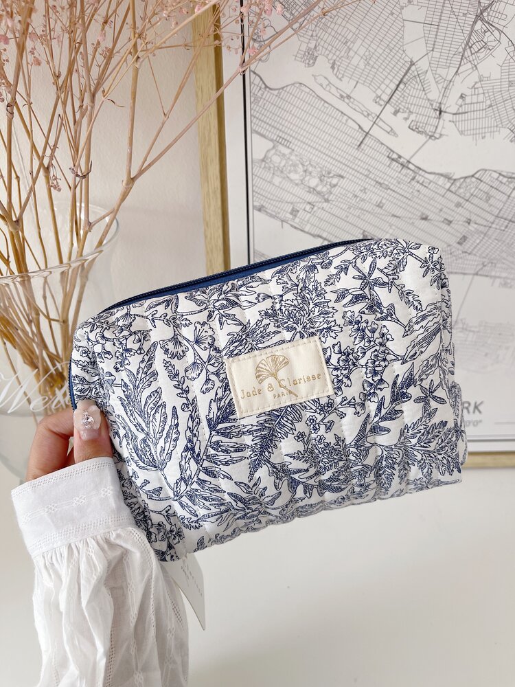 Fleur Flower Pouch / Blue