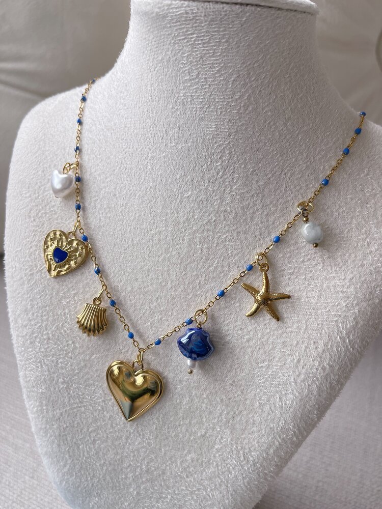 Gold 7 Mixed Charms Necklace / Type B3