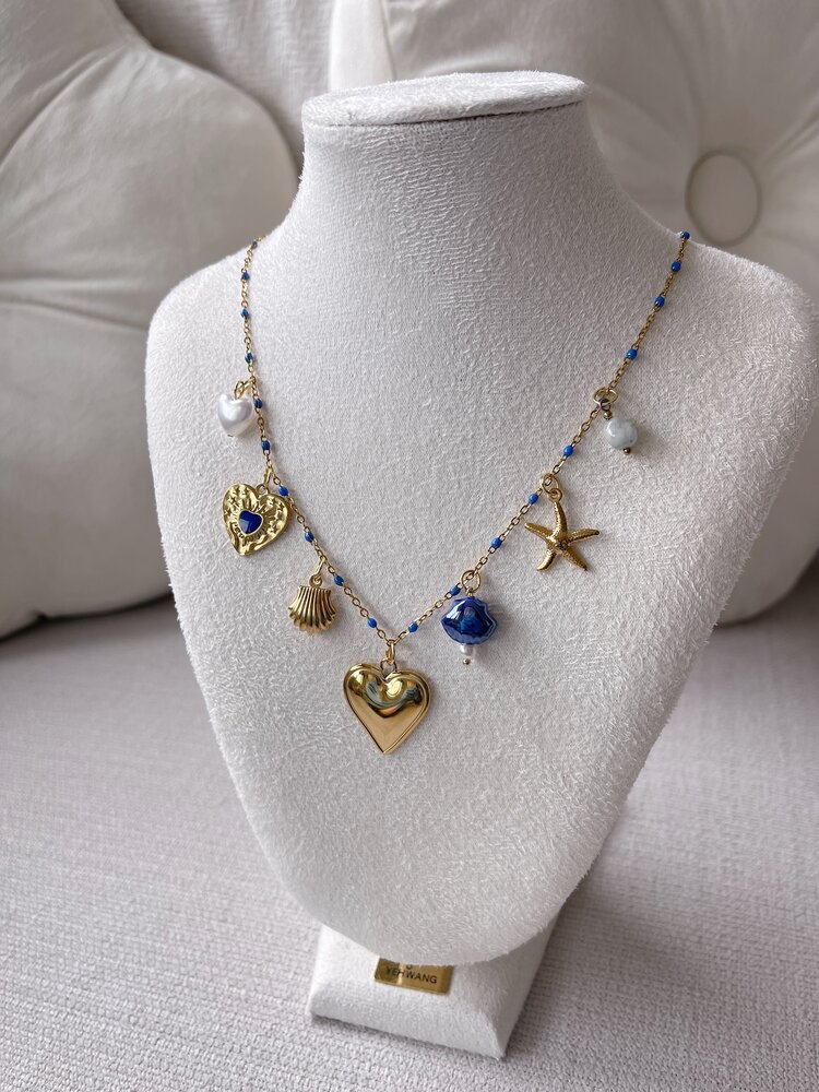 Gold 7 Mixed Charms Necklace / Type B3