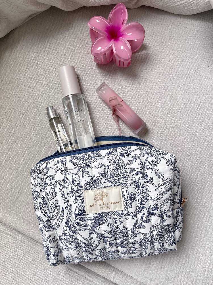 Fleur Flower Pouch / Blue