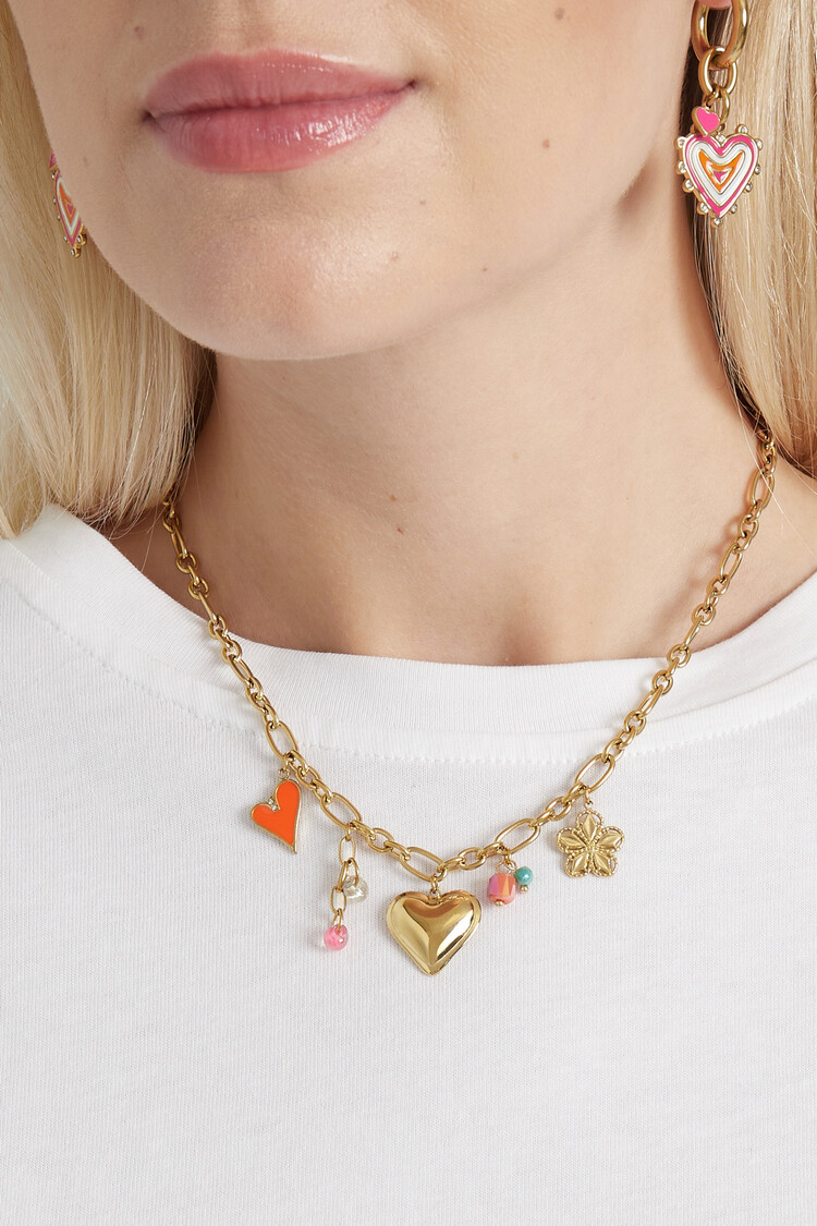 Gold Joyful Mixed Charms Necklace