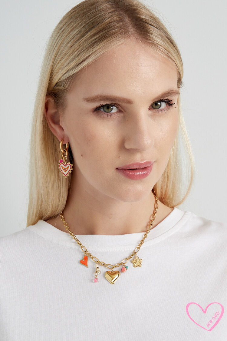 Gold Joyful Mixed Charms Necklace