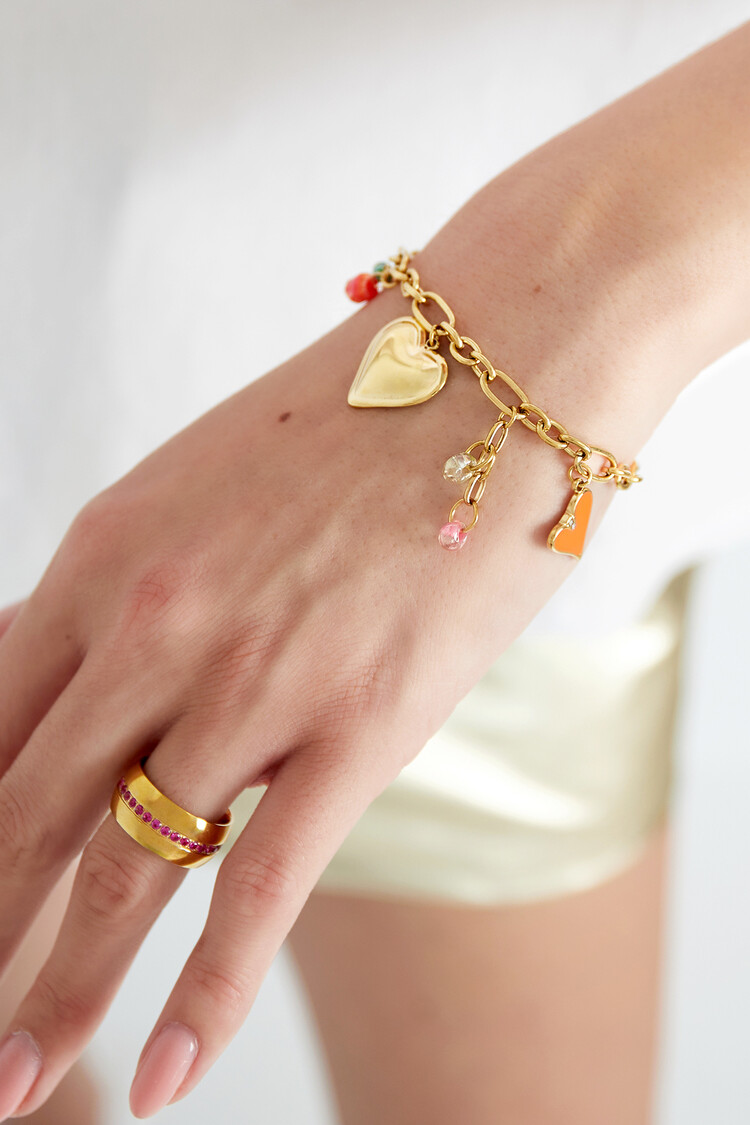 Gold Joyful Charms Bracelet