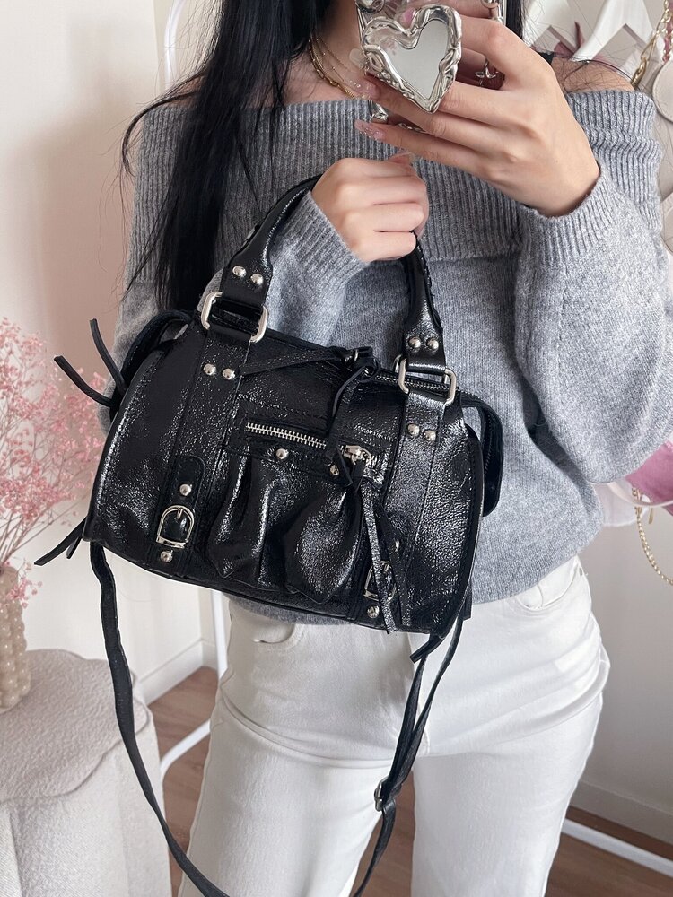 Nora City Studs Bag / Grey